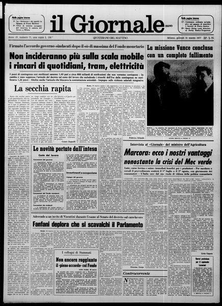 Il giornale nuovo : quotidiano del mattino